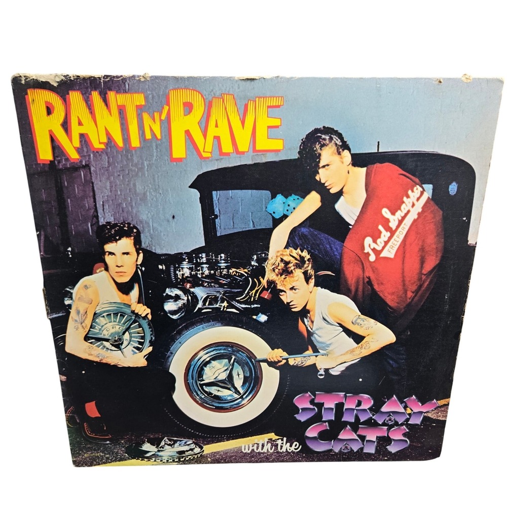 Stray Cats Rant N' Rave Vinyl LP 1983 Record Album EMI SO17102 Rockabilly Tested